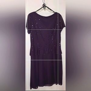 Women's size 14 Purple dress with sequin top
